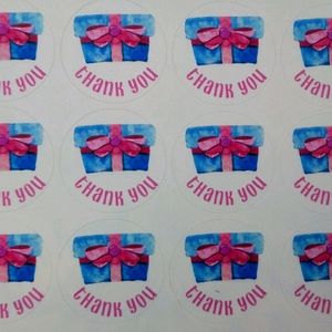 48 package Stickers "thank you"